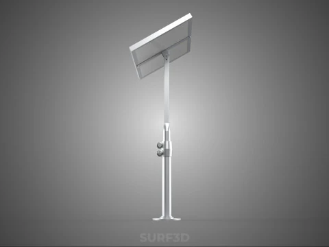 STAND MOUNTED FRAME POLE SOLAR CELL PANEL PV MODULE PHOTOVOLTAIC 3D Model