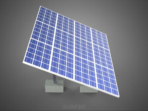 STAND SUPPORT STRUCTURE FRAME ARRAY SOLAR PANEL SUN PHOTOVOLTAIC 3D Model
