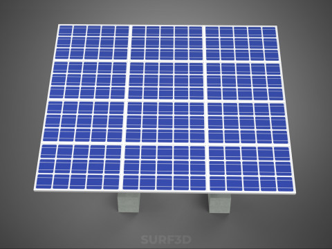 STAND SUPPORT STRUCTURE FRAME ARRAY SOLAR PANEL SUN PHOTOVOLTAIC 3D Modell