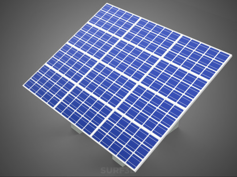 STAND SUPPORT STRUCTURE FRAME ARRAY SOLAR PANEL SUN PHOTOVOLTAIC 3D Modell