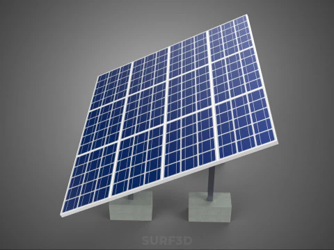 STAND SUPPORT STRUCTURE FRAME ARRAY SOLAR PANEL SUN PHOTOVOLTAIC 3D Model