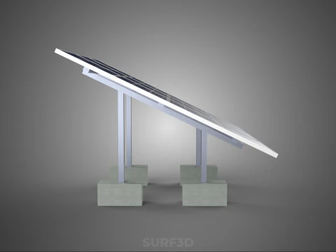 STAND SUPPORT STRUCTURE FRAME ARRAY SOLAR PANEL SUN PHOTOVOLTAIC 3D Model