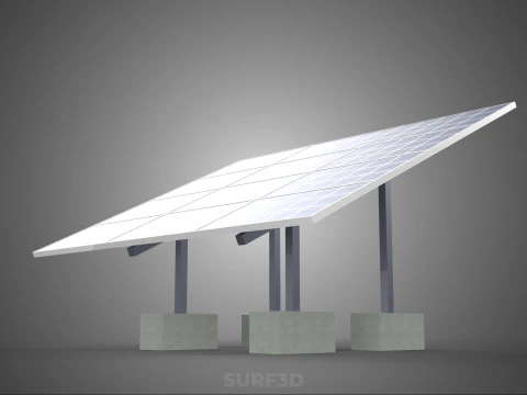 STAND SUPPORT STRUCTURE FRAME ARRAY SOLAR PANEL SUN PHOTOVOLTAIC 3D Model