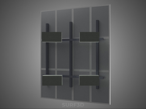 STAND SUPPORT STRUCTURE FRAME ARRAY SOLAR PANEL SUN PHOTOVOLTAIC 3D Modell