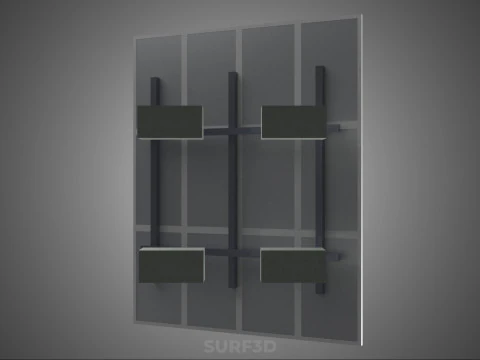 STAND SUPPORT STRUCTURE FRAME ARRAY SOLAR PANEL SUN PHOTOVOLTAIC 3D Model