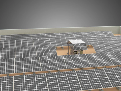 SOLAR PANEL POWER LAYOUT SITE INFRASTRUCTURE ENERGY PHOTOVOLTAIC 3D Model