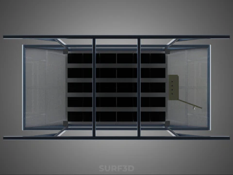 ENERGY POWER STATION SOLAR PANEL PV ARRAY RACK BATTERY BANK PACK 3D Model
