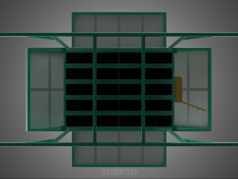 GENSET OFF GRID SOLAR PANEL POWER SYSTEM GENERATOR SET BATTERY 3D Model