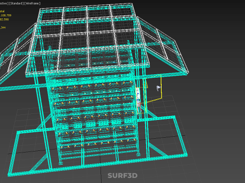 GENSET OFF GRID SOLAR PANEL POWER SYSTEM GENERATOR SET BATTERY 3D Model