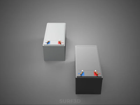 BATTERY DC VOLT POWER SUPPLY ENERGY STORAGE PACK ELECTRICAL CELL 3D Model