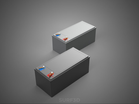 BATTERY DC VOLT POWER SUPPLY ENERGY STORAGE PACK ELECTRICAL CELL 3D Model