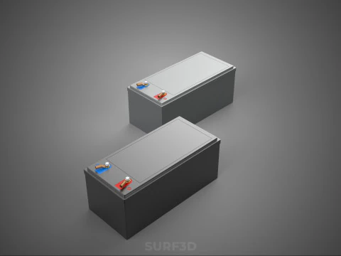 BATTERY DC VOLT POWER SUPPLY ENERGY STORAGE PACK ELECTRICAL CELL 3D Model