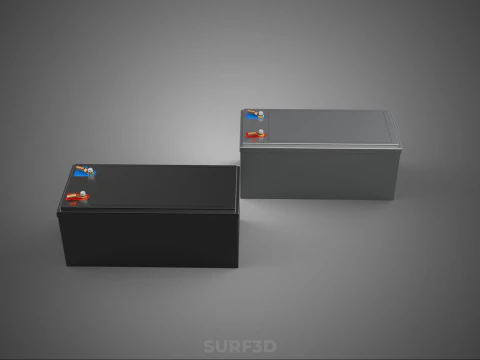 BATTERY DC VOLT POWER SUPPLY ENERGY STORAGE PACK ELECTRICAL CELL 3D Model