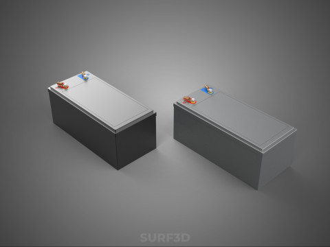BATTERY DC VOLT POWER SUPPLY ENERGY STORAGE PACK ELECTRICAL CELL 3D Model