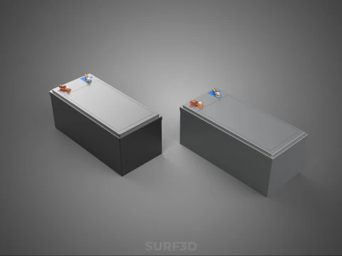 BATTERY DC VOLT POWER SUPPLY ENERGY STORAGE PACK ELECTRICAL CELL 3D Model
