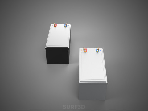 BATTERY DC VOLT POWER SUPPLY ENERGY STORAGE PACK ELECTRICAL CELL 3D Model