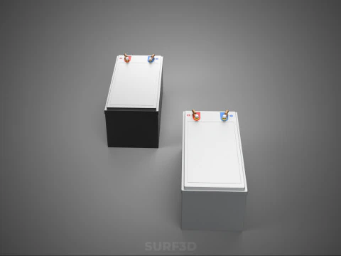 BATTERY DC VOLT POWER SUPPLY ENERGY STORAGE PACK ELECTRICAL CELL 3D Model