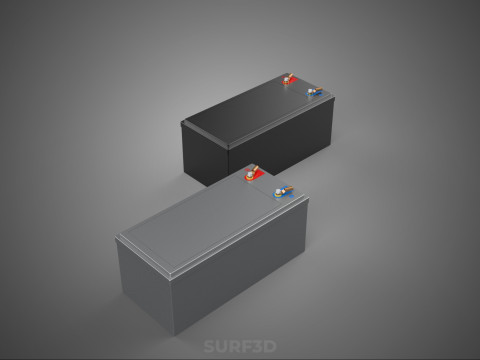 BATTERY DC VOLT POWER SUPPLY ENERGY STORAGE PACK ELECTRICAL CELL 3D Model