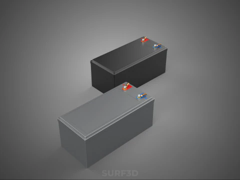BATTERY DC VOLT POWER SUPPLY ENERGY STORAGE PACK ELECTRICAL CELL 3D Model