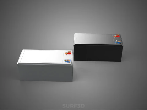 BATTERY DC VOLT POWER SUPPLY ENERGY STORAGE PACK ELECTRICAL CELL 3D Model