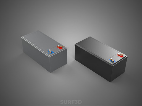 BATTERY DC VOLT POWER SUPPLY ENERGY STORAGE PACK ELECTRICAL CELL 3D Model