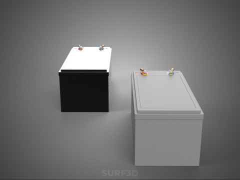 BATTERY DC VOLT POWER SUPPLY ENERGY STORAGE PACK ELECTRICAL CELL 3D Model