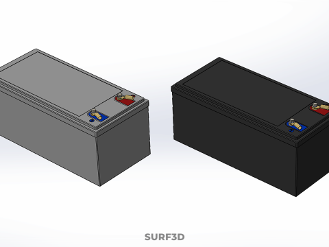 BATTERY DC VOLT POWER SUPPLY ENERGY STORAGE PACK ELECTRICAL CELL 3D Model