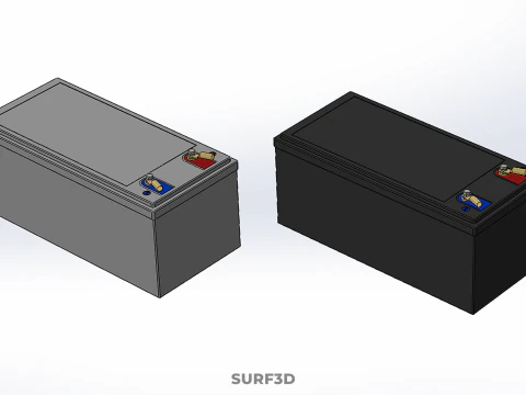 BATTERY DC VOLT POWER SUPPLY ENERGY STORAGE PACK ELECTRICAL CELL 3D Model