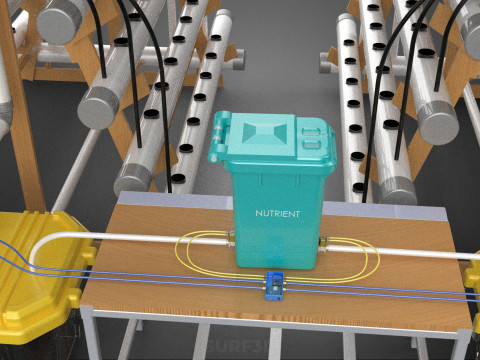 SMART IOT AUTO CONTROL NUTRIENT HYDROPONIC PLANT FARM MONITORING 3D मॉडल