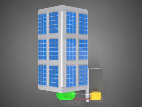 HYDROPONIC IOT SMART SOLAR ENERGY PV FARM PLANT WATER NUTRIENT Model 3D