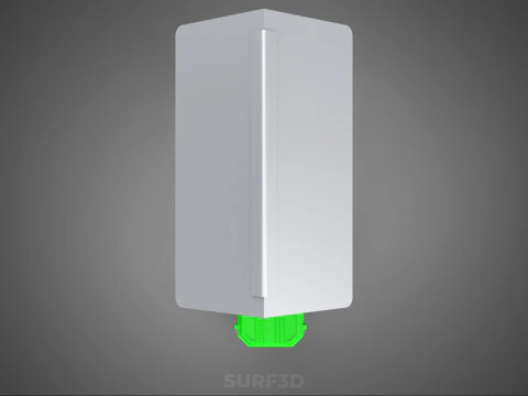 VERTICAL HYDROPONIC SOILLESS POT PLANT GROW WATER TANK RESERVOIR 3D Model