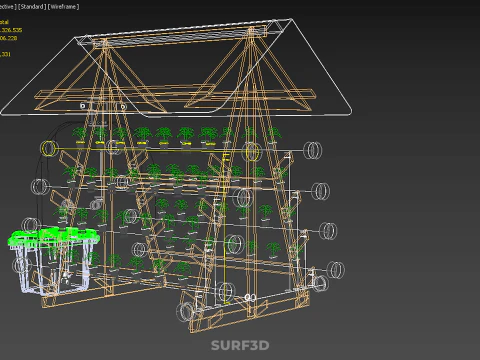 VERTICAL HYDROPONIC SOILLESS POT PLANT GROW WATER TANK RESERVOIR 3D Model