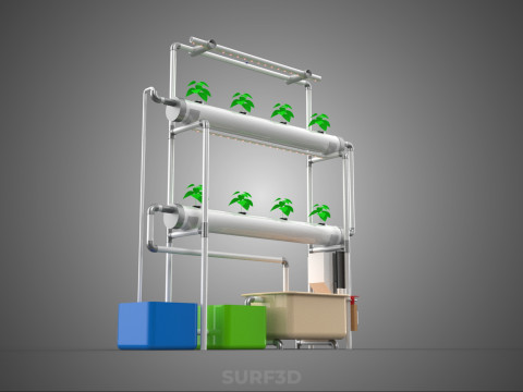 AUTO CONTROL MONITOR NUTRIENT HYDROPONIC PLANT LED GROW LIGHT UV Model 3D