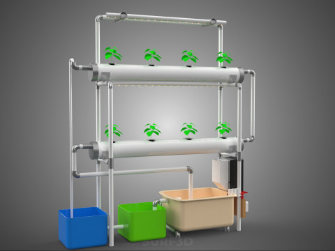 AUTO CONTROL MONITOR NUTRIENT HYDROPONIC PLANT LED GROW LIGHT UV Model 3D