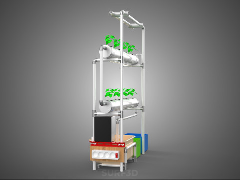 AUTO CONTROL MONITOR NUTRIENT HYDROPONIC PLANT LED GROW LIGHT UV Model 3D