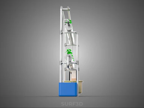 AUTO CONTROL MONITOR NUTRIENT HYDROPONIC PLANT LED GROW LIGHT UV 3D Model
