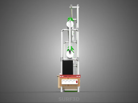 AUTO CONTROL MONITOR NUTRIENT HYDROPONIC PLANT LED GROW LIGHT UV 3D Model