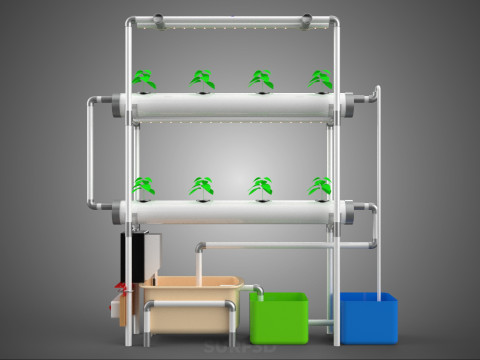 AUTO CONTROL MONITOR NUTRIENT HYDROPONIC PLANT LED GROW LIGHT UV Model 3D