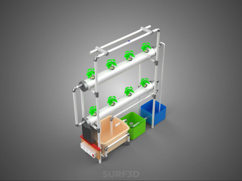 AUTO CONTROL MONITOR NUTRIENT HYDROPONIC PLANT LED GROW LIGHT UV Model 3D