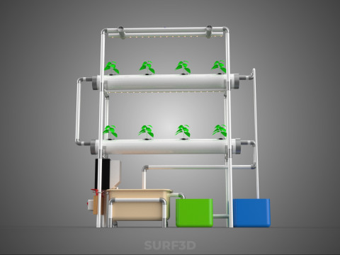AUTO CONTROL MONITOR NUTRIENT HYDROPONIC PLANT LED GROW LIGHT UV Model 3D