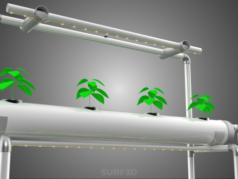 AUTO CONTROL MONITOR NUTRIENT HYDROPONIC PLANT LED GROW LIGHT UV Model 3D