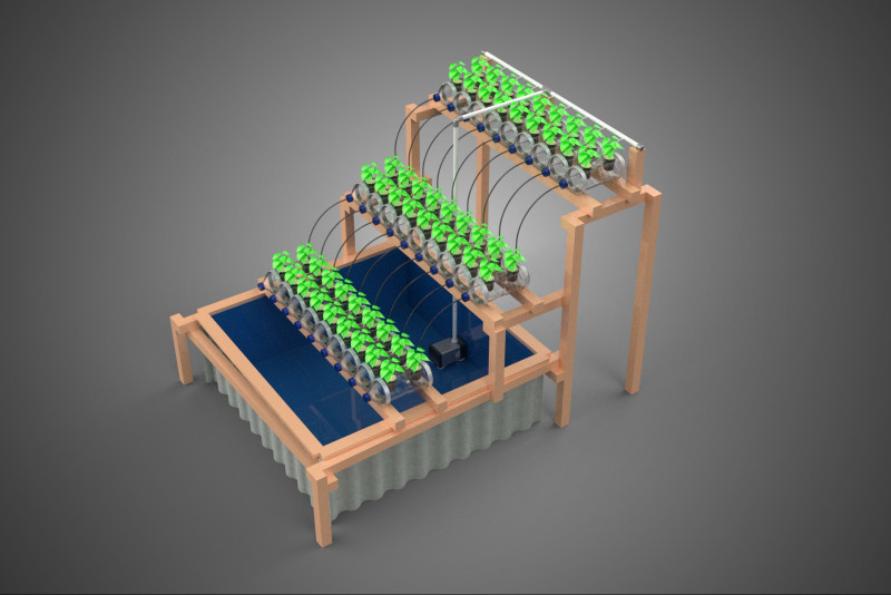 DIY MINERAL PLASTIC WATER BOTTLE HYDROPONIC SOILLESS POT PLANT 3Dモデル .c4d .max .obj .3ds .fbx .stl .blend