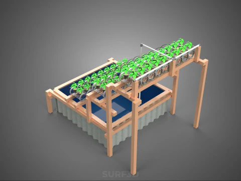 DIY MINERAL PLASTIC WATER BOTTLE HYDROPONIC SOILLESS POT PLANT 3D Model