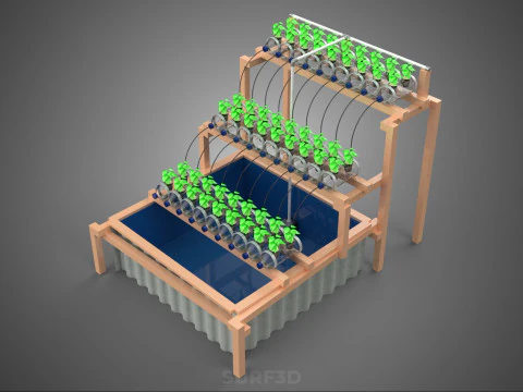 DIY MINERAL PLASTIC WATER BOTTLE HYDROPONIC SOILLESS POT PLANT 3D Model