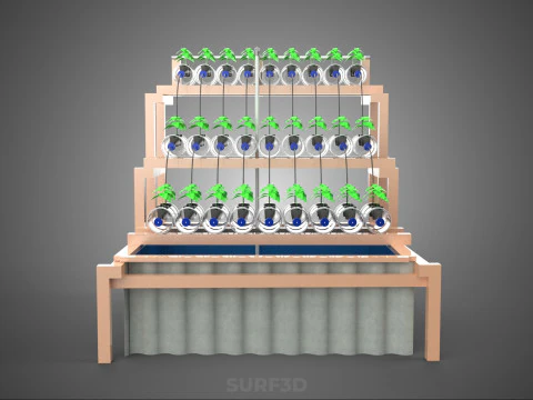 DIY MINERAL PLASTIC WATER BOTTLE HYDROPONIC SOILLESS POT PLANT 3D Model