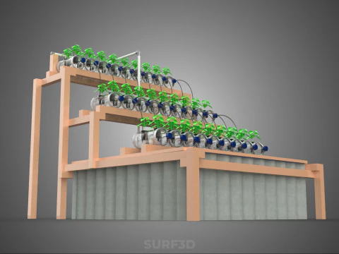 DIY MINERAL PLASTIC WATER BOTTLE HYDROPONIC SOILLESS POT PLANT 3D Model