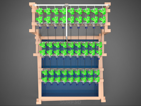 DIY MINERAL PLASTIC WATER BOTTLE HYDROPONIC SOILLESS POT PLANT 3Dモデル