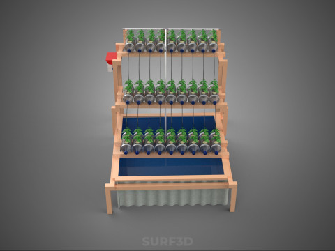 АВТОМАТИЧНИЙ КЕРУВАННЯ ГІДРОПОНІЧНИЙ ЗАВОД ПЛАСТИКОВИЙ КОНТЕЙНЕР ДЛЯ ПЛЯШКИ ПЕТ 3D Модель