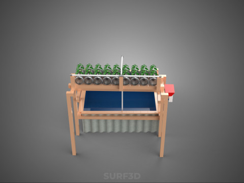 АВТОМАТИЧНИЙ КЕРУВАННЯ ГІДРОПОНІЧНИЙ ЗАВОД ПЛАСТИКОВИЙ КОНТЕЙНЕР ДЛЯ ПЛЯШКИ ПЕТ 3D Модель