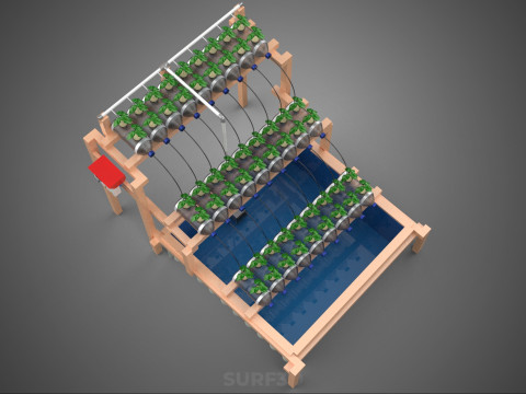 АВТОМАТИЧНИЙ КЕРУВАННЯ ГІДРОПОНІЧНИЙ ЗАВОД ПЛАСТИКОВИЙ КОНТЕЙНЕР ДЛЯ ПЛЯШКИ ПЕТ 3D Модель
